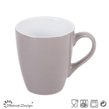 Taza de café de cerámica de 12oz que satina